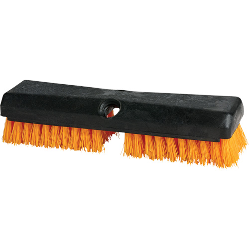 Cleaning Brush, 10" L, Polypropylene Bristles, Black/Red Trail Hammer and Bolt