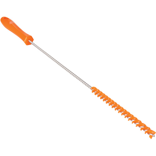 Tube Brush, Stiff Bristles, 19-7/10" Long, Orange Trail Hammer and Bolt