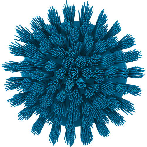 Brosse ronde HyDrive pour perceuse, Soies Tr&egrave;s ferme, Longueur de 3-1/10", Bleu Trail Hammer and Bolt