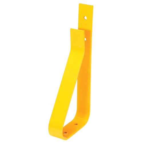 Poteau de garde-corps, Acier, 10-3/4" lo x 24" h, Jaune Trail Hammer and Bolt