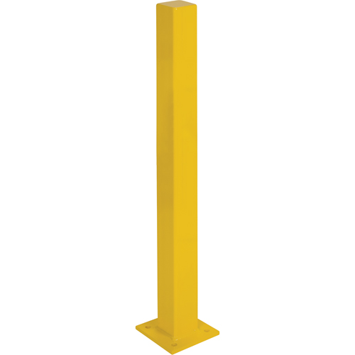 Butoirs robustes, Acier, 48" h x 4" la, Jaune Trail Hammer and Bolt