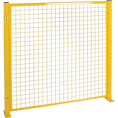 Perimeter Guards, 4.125' H x 2" W, Yellow Trail Hammer and Bolt