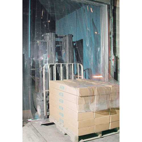 Strip Curtain Doors, 5' x 8' Door Opening, 8" Strip Width, 0.080" Strip Thickness Trail Hammer and Bolt