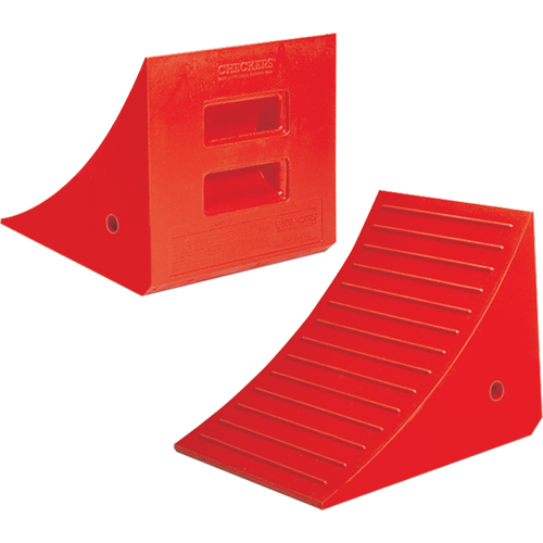 Cales-roue robustes, Polyur&eacute;thane, Orange, 14" la x 17" p x 14" h Trail Hammer and Bolt