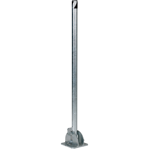 Butoirs repliables, Acier, 42" h x 1-3/4" la, Argent Trail Hammer and Bolt