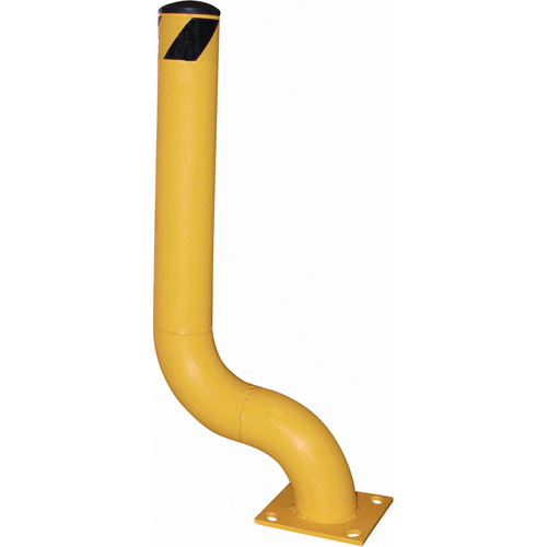 Borne d&eacute;sax&eacute;e, Acier, 36-1/8" h x 8" la, Jaune Trail Hammer and Bolt