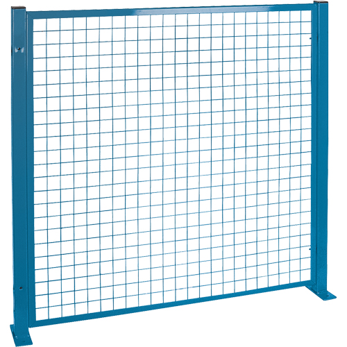 Perimeter Guards - Mesh Style, 4' H x 4' W, Blue Trail Hammer and Bolt