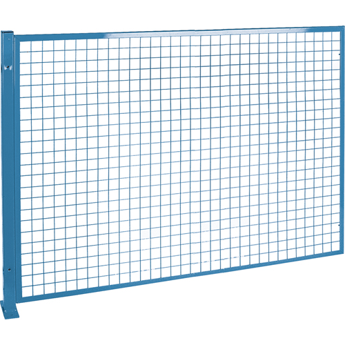 Perimeter Guards - Mesh Style, 4' H x 8' W, Blue Trail Hammer and Bolt