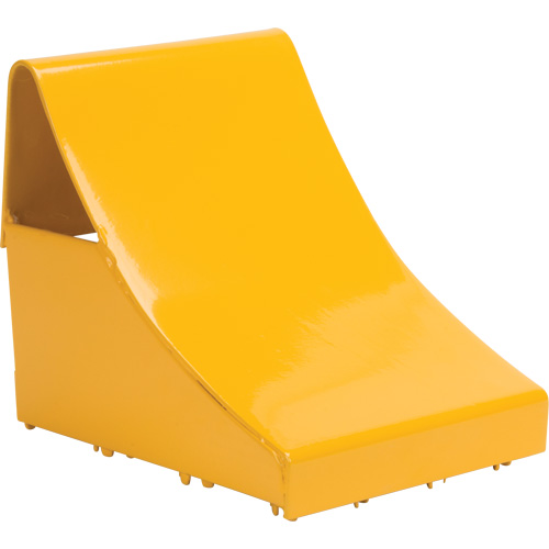 Ice Chocks, Steel, Yellow, 8" W x 10-1/2" D x 9-1/4" H Trail Hammer and Bolt