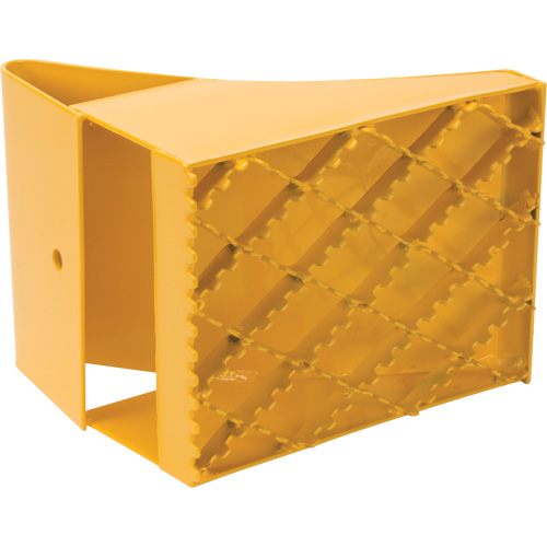 Ice Chocks, Steel, Yellow, 8" W x 10-1/2" D x 9-1/4" H Trail Hammer and Bolt