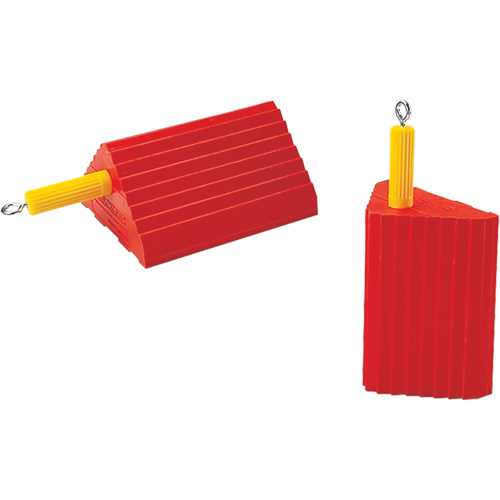Cales-roue pour usage g&eacute;n&eacute;ral, Polyur&eacute;thane, Orange, 10" la x 8-1/2" p x 5" h Trail Hammer and Bolt