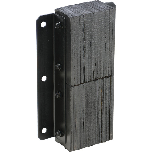 Butoir de quai lamell&eacute;, Vertical, Caoutchouc, 13-1/4" la x 4-1/2" p x 20" h Trail Hammer and Bolt