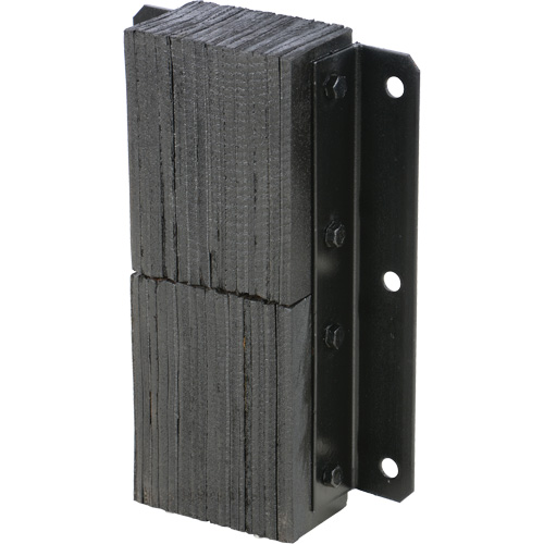 Butoir de quai lamell&eacute;, Vertical, Caoutchouc, 13-1/4" la x 4-1/2" p x 20" h Trail Hammer and Bolt