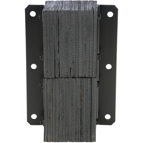 Butoir de quai lamell&eacute;, Vertical, Caoutchouc, 13-1/4" la x 4-1/2" p x 20" h Trail Hammer and Bolt