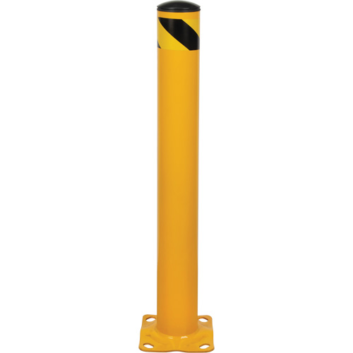 Butoir, Acier, 36" h x 4-1/2" la, Jaune Trail Hammer and Bolt