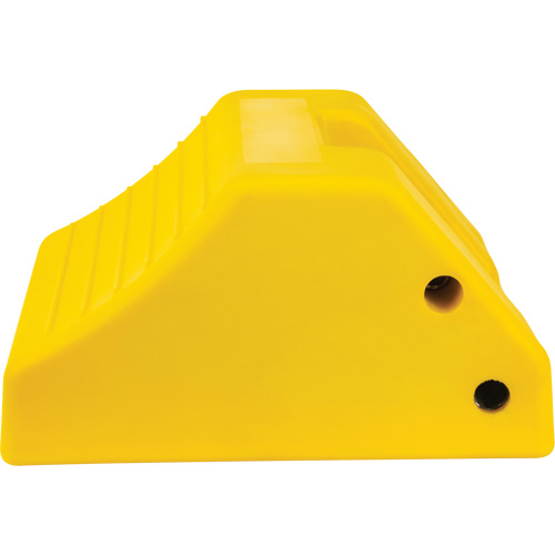 Cale de roue robustes, Ur&eacute;thane, Jaune, 15-1/2" la x 17-7/10" p x 10" h Trail Hammer and Bolt