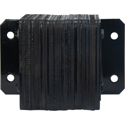 Butoirs de quai lamell&eacute;s, Horizontal, Caoutchouc, 12" la x 4" p x 10" h Trail Hammer and Bolt