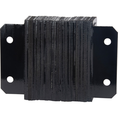 Butoirs de quai lamell&eacute;s, Horizontal, Caoutchouc, 12" la x 4" p x 10" h Trail Hammer and Bolt