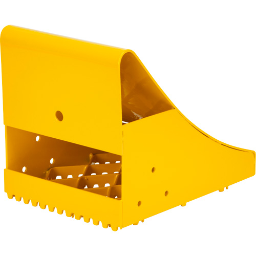 Cales-roue pour la glace, Acier, Jaune, 8-1/16" la x 10-5/8" p x 8-13/16" h Trail Hammer and Bolt
