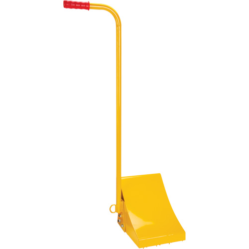 Ice Chock with Ergonomic Handle, Steel, Yellow, 8-1/16" W x 10-5/8" D x 8-13/16" H Trail Hammer and Bolt
