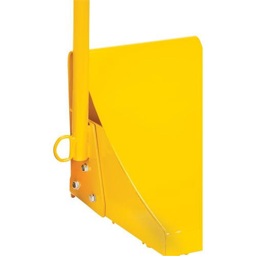 Ice Chock with Ergonomic Handle, Steel, Yellow, 8-1/16" W x 10-5/8" D x 8-13/16" H Trail Hammer and Bolt