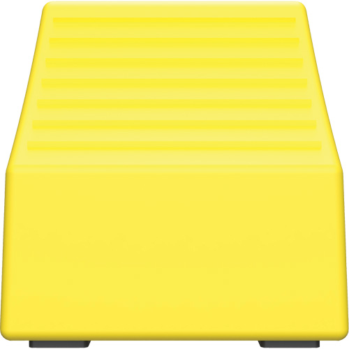 Checkers Safety Heavy-Duty Ultra Class Mining Wheel Chock without Bracket, HDPE, Yellow, 14-1/2" W x 17-1/2" D x 16" H Trail Hammer and Bolt