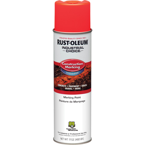 Water Based Marking Paint, 17 oz., Aerosol Can Trail Hammer and Bolt