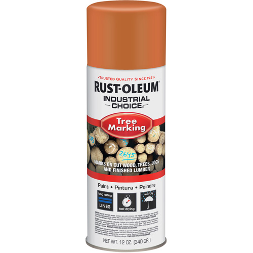 Industrial Choice T1600 Tree Marking Paint, 12 oz., Aerosol Can Trail Hammer and Bolt