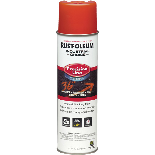 Peinture de marquage lin&eacute;aire de pr&eacute;cision &agrave; base d'eau M1800, 17 oz, Canette a&eacute;rosol Trail Hammer and Bolt