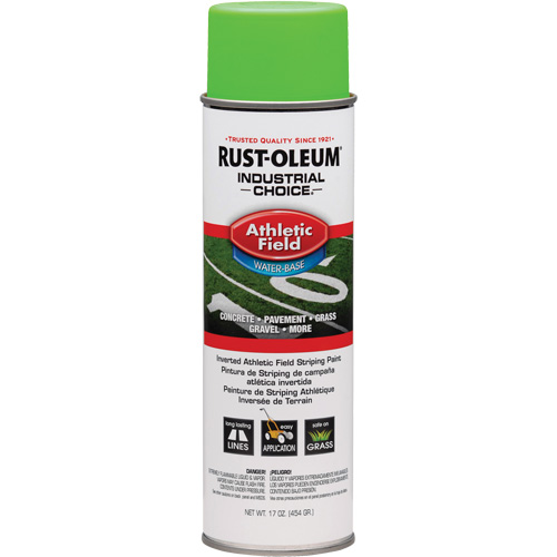Industrial Choice&reg; AF1600 Athletic Field Striping Paint, Green, Aerosol Can Trail Hammer and Bolt