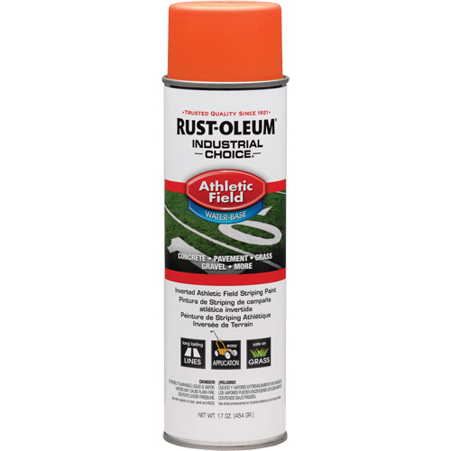 Peinture de lignage pour terrains de sport AF1600, Orange, Canette a&eacute;rosol Trail Hammer and Bolt