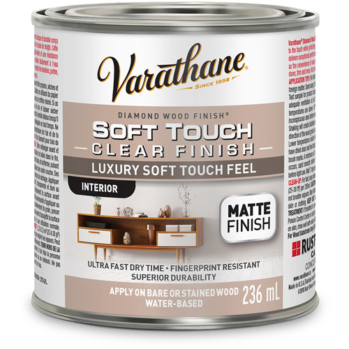 Varathane&reg; Diamond Wood Finish&reg; Coating, 236 ml, Clear, Matte Trail Hammer and Bolt