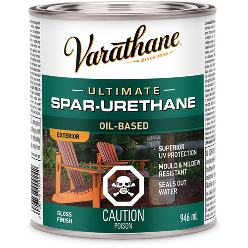 Varathane&reg; Diamond Wood Finish&reg; Coating, 946 ml, Clear, Gloss Trail Hammer and Bolt