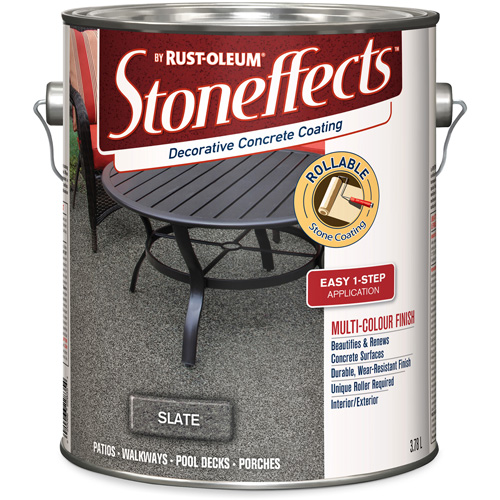 Rev&ecirc;tement de b&eacute;ton d&eacute;coratif Stoneffects, 3,4 L, &agrave; solvants, Textur&eacute;, Gris Trail Hammer and Bolt