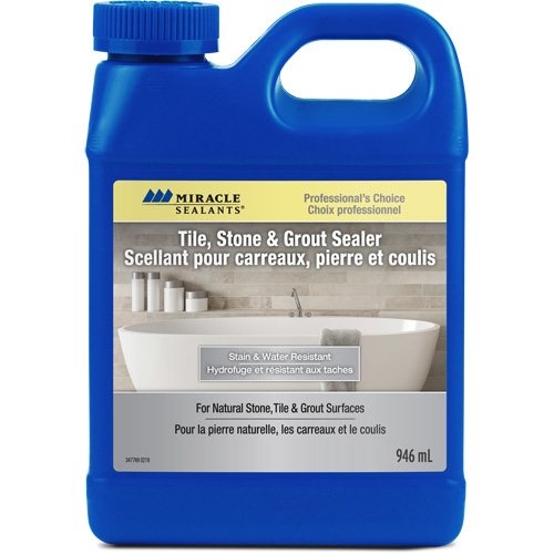 Miracle Sealants&reg; Tile, Stone & Grout Sealer, Jug Trail Hammer and Bolt