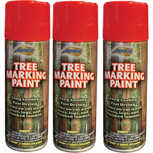 Aervoe 690 Fluorescent Tree Marking Paint, Fluorescent Red, 16 oz. Trail Hammer and Bolt