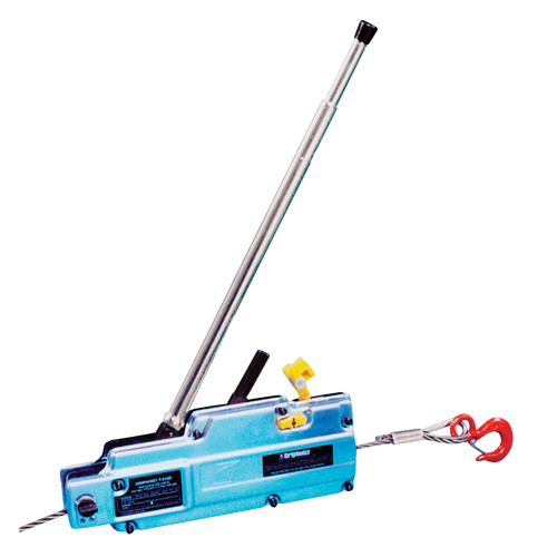 Tirfor&reg; Wire Rope Hoist - T516D, 7/16" Wire Diameter, 4000 lbs. (2 tons) Capacity Trail Hammer and Bolt