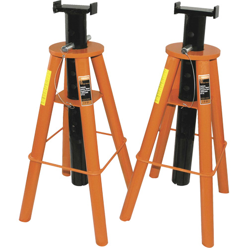871A Truck Stand Set, 10 Tons Capacity, 30-3/4" - 46-1/4" H Trail Hammer and Bolt