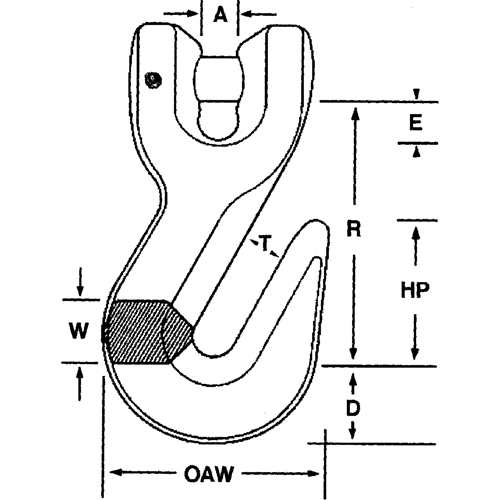 Crochets en acier alli&eacute; Trail Hammer and Bolt