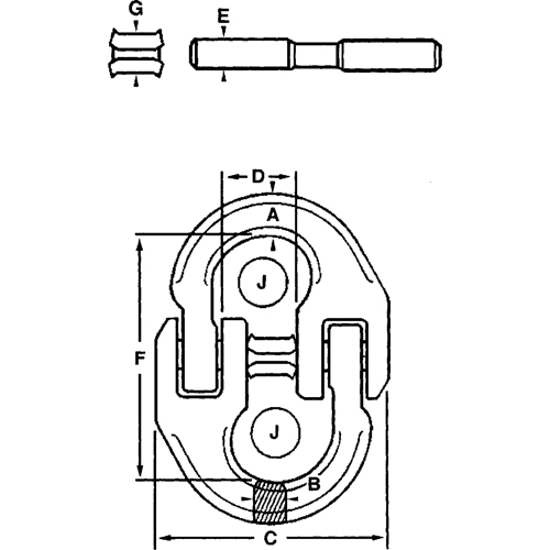 Maillons de connexion en acier alli&eacute; Trail Hammer and Bolt