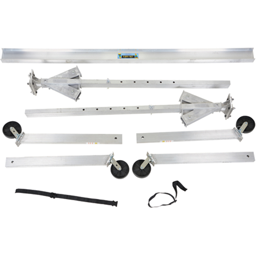 Adjustable Aluminum Gantry Crane, 8' L, 2000 lbs. (1 tons) Capacity Trail Hammer and Bolt