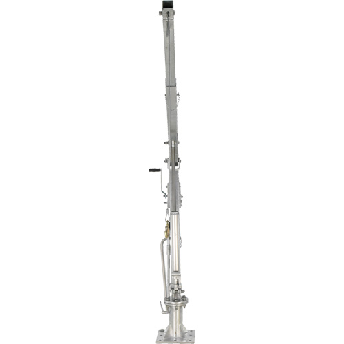 Winch Operated Truck Jib Crane, 1000 lbs. (0.5 tons) Capacity, 97" Max. Clearance Trail Hammer and Bolt