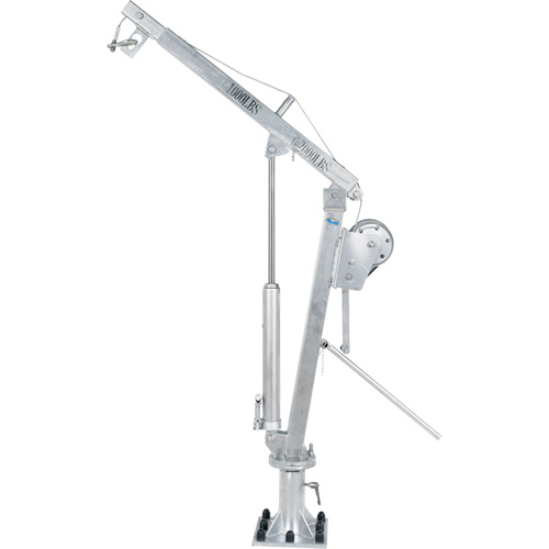 Winch Operated Truck Jib Crane, 1000 lbs. (0.5 tons) Capacity, 97" Max. Clearance Trail Hammer and Bolt