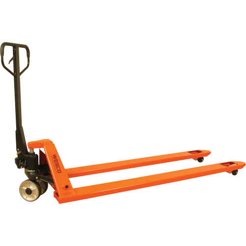 Long Fork Pallet Truck, 70" L x 27" W, 4400 lbs. Capacity Trail Hammer and Bolt