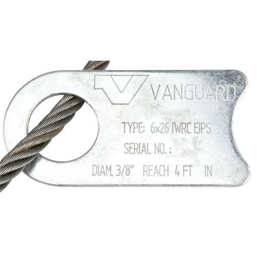 Wire Rope Lifting Sling - Eye & Eye Trail Hammer and Bolt