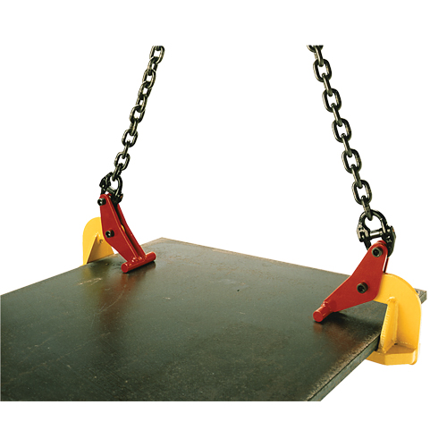 Pince de levage pour plaques horizontales Topal TLH1 0-60, 2200 lb (1,1 tonne) max., M&acirc;choires 0" - 2-3/8" Trail Hammer and Bolt