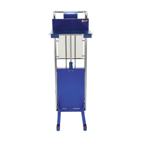 Hefti-Lift Load Stacker, Foot Pump Operated, 880 lbs. Capacity, 59" Max Lift Trail Hammer and Bolt