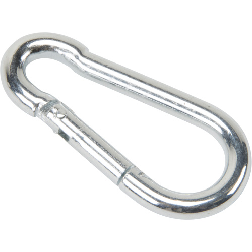 Zinc Plated Snap Hook, 220 lbs (0.11 tons) Working Load Limit, 3/16" Size, 5/16" Eye Trail Hammer and Bolt