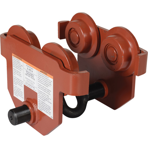 Low Profile Manual Trolley, 4000 lbs. (2 tons) Trail Hammer and Bolt
