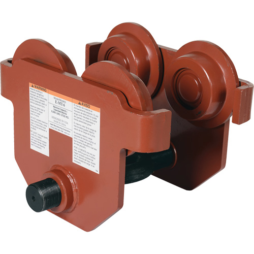 Low Profile Manual Trolley, 6000 lbs. (3 tons) Trail Hammer and Bolt